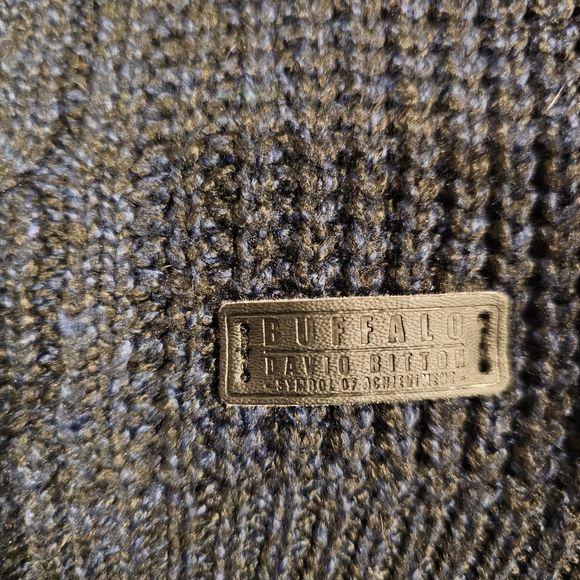 Buffalo David Bitton Men's Charcoal Zip-Up Sweater - Picture 2 of 5